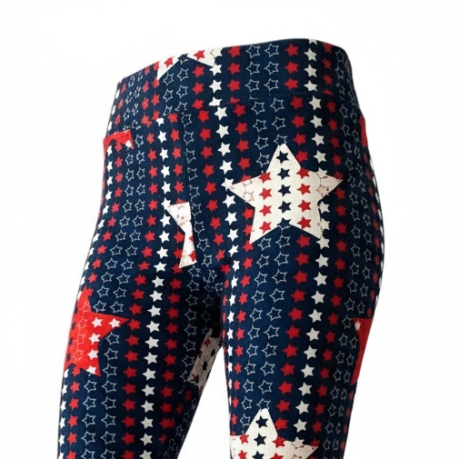 LuLaRoe Buttery Soft Leggings • Red White and Blue Stars