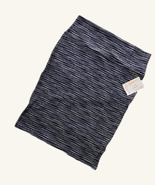 LuLaRoe Cassie Pencil Skirt • Blue White Heather