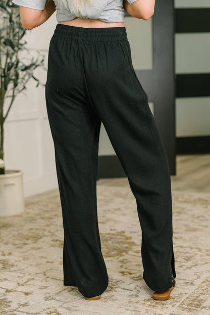 Zenana • Essential Feeling Straight Leg Lounge Pants in Black