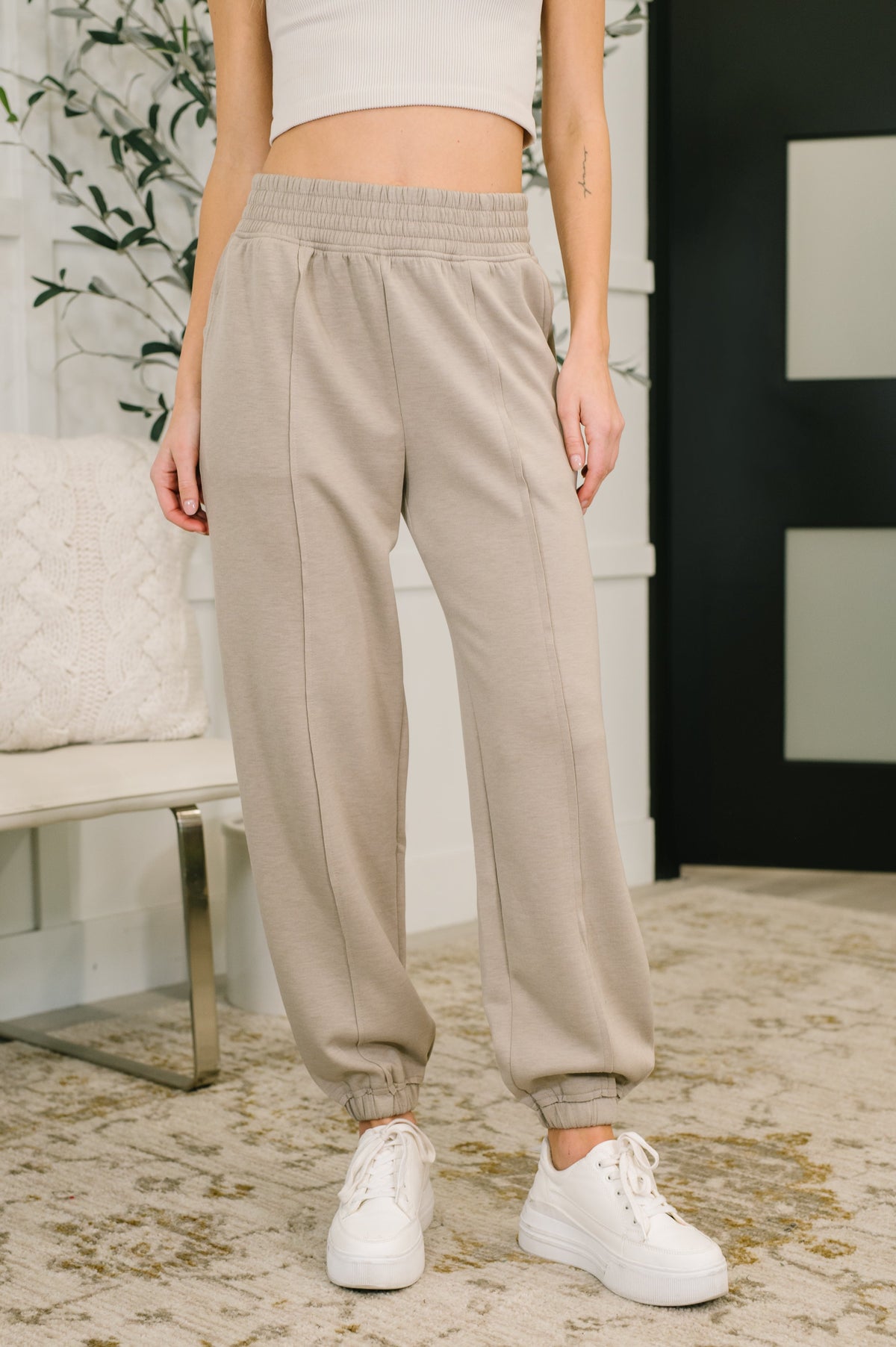 Zenana • Every Second, Every Hour Jogger Bottoms in Ash Mocha