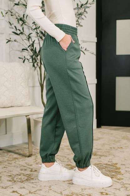 Zenana • Every Second, Every Hour Jogger Bottoms in Dark Forest