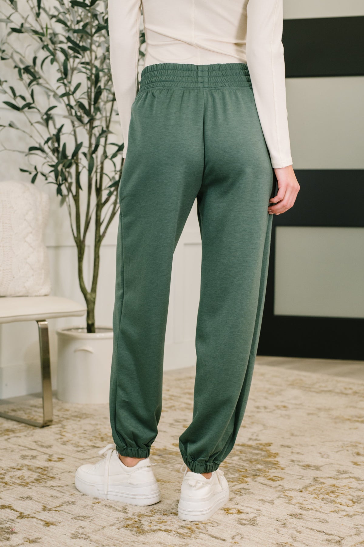 Zenana • Every Second, Every Hour Jogger Bottoms in Dark Forest