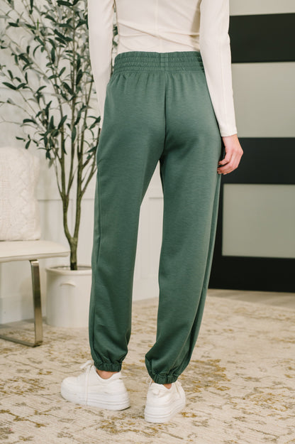 Zenana • Every Second, Every Hour Jogger Bottoms in Dark Forest