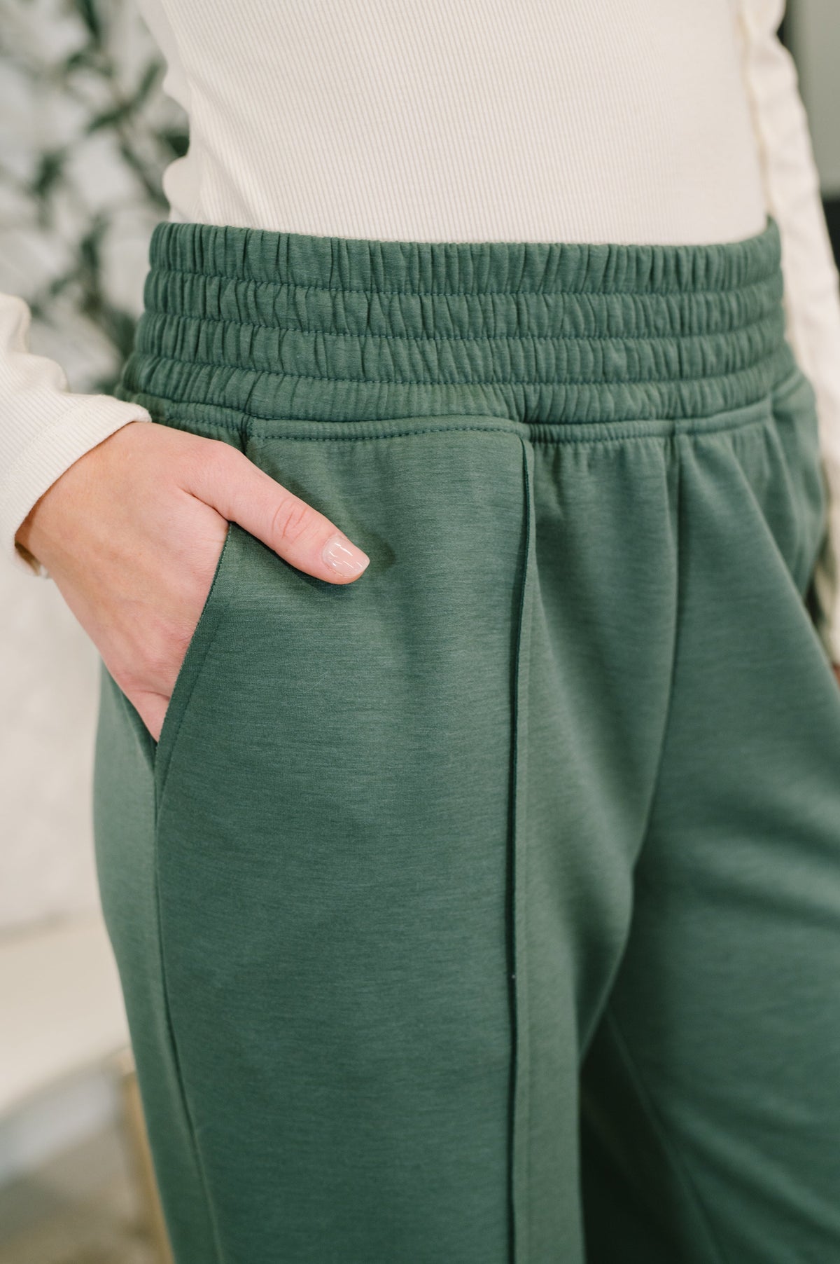 Zenana • Every Second, Every Hour Jogger Bottoms in Dark Forest