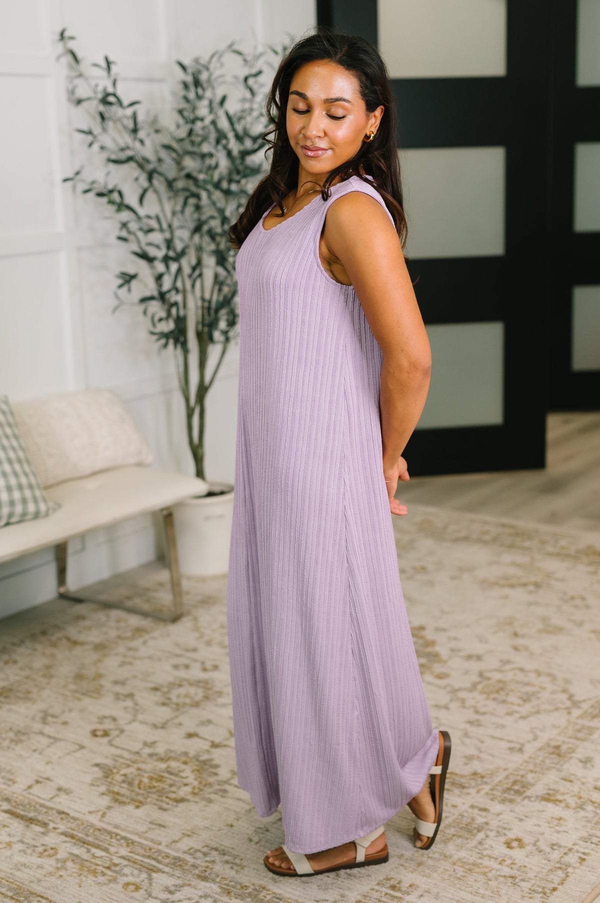 Dear Scarlett • Everything She Wants • Sleeveless Maxi Dress in Lavender
