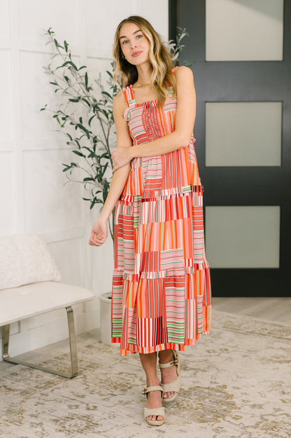 Extra Sentimental • Wide Strap • Tiered Dress