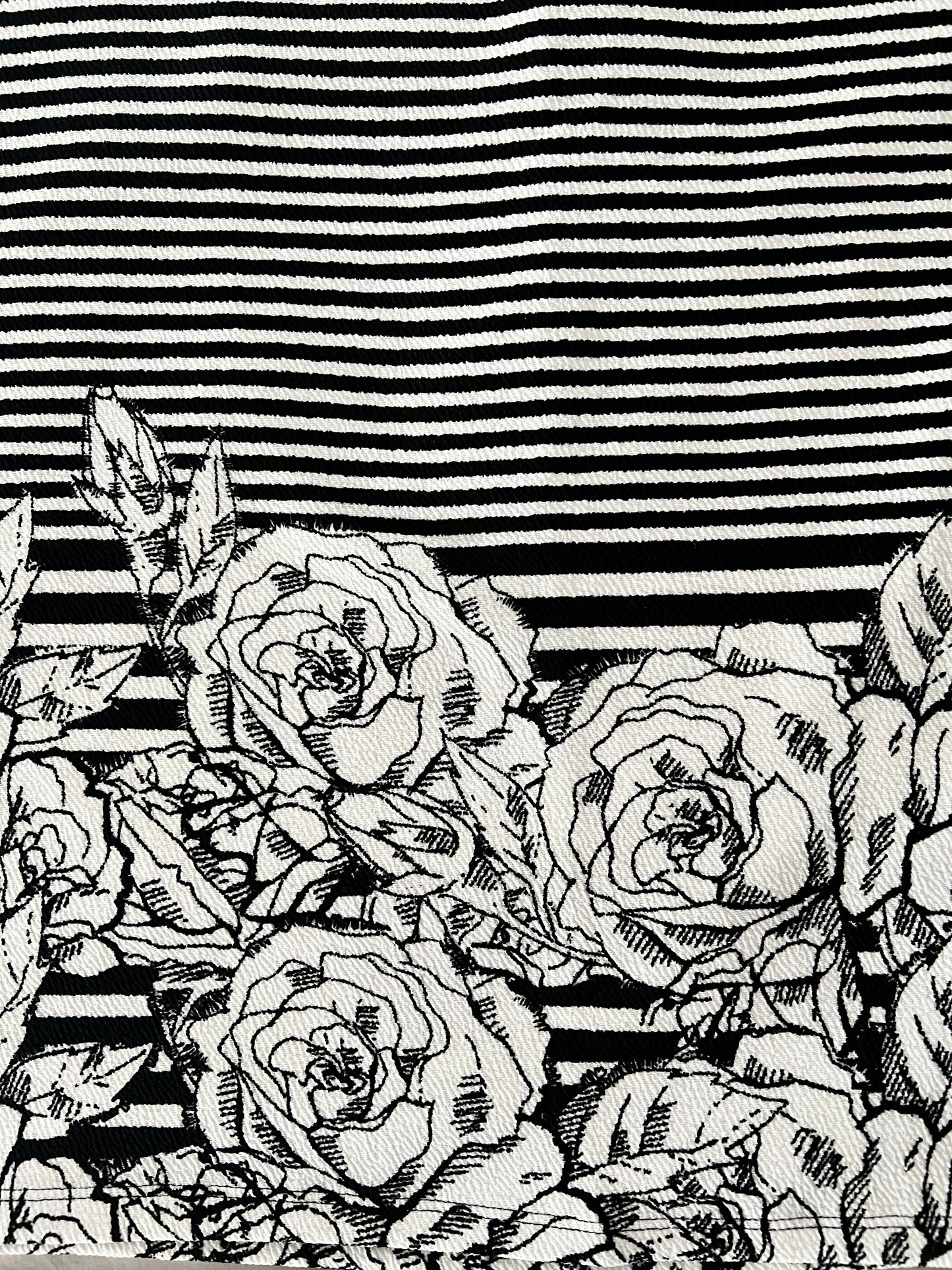 LuLaRoe Debbie Vintage Long Sleeve Sheath Dress • Dipped Black and White Roses