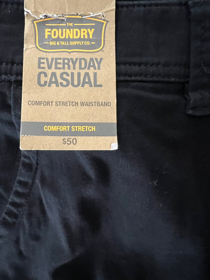 The Foundry Big and Tall - Men’s Black Cargo Shorts