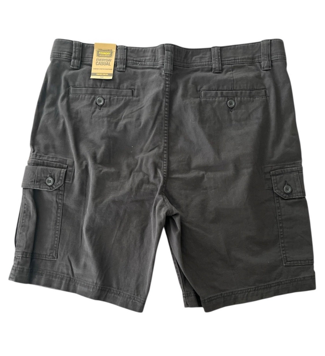 The Foundry Big and Tall - Men’s Dark Gray Cargo Shorts