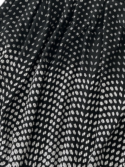 NWOT • LuLaRoe • Amelia Fit-and-Flare Dress • Vintage • Black and White Dipped