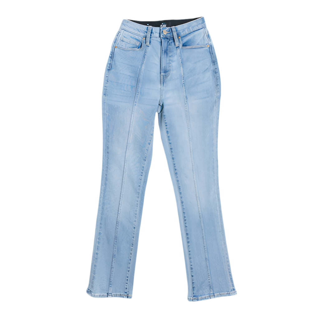 LuLaRoe Straight Leg Seamed Denim • Ibiza • Light Blue Wash