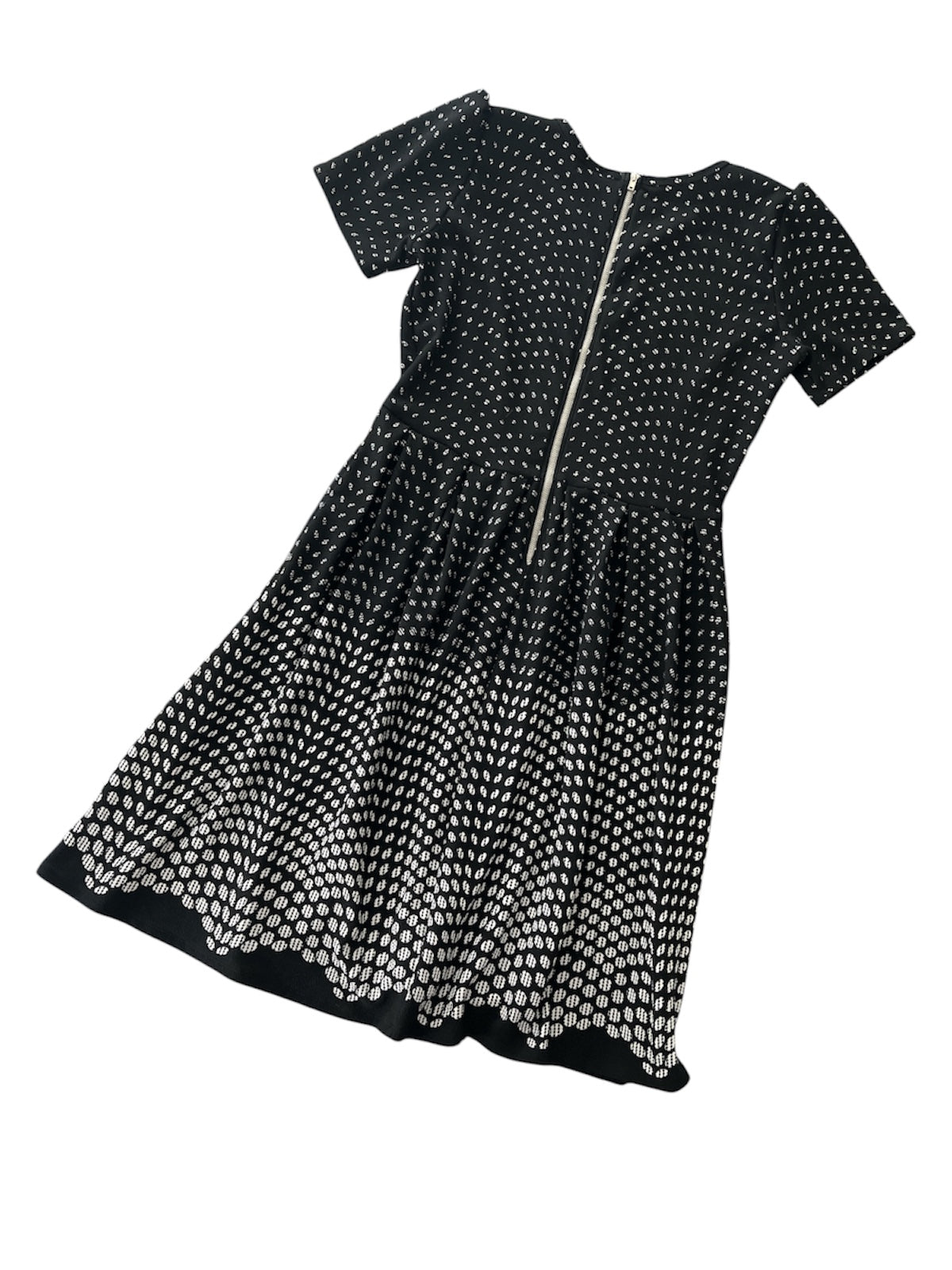 NWOT • LuLaRoe • Amelia Fit-and-Flare Dress • Vintage • Black and White Dipped