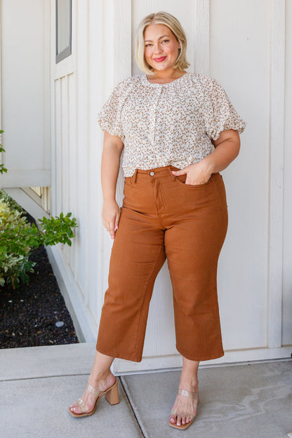BiBi • Fancy Me Floral Button Down