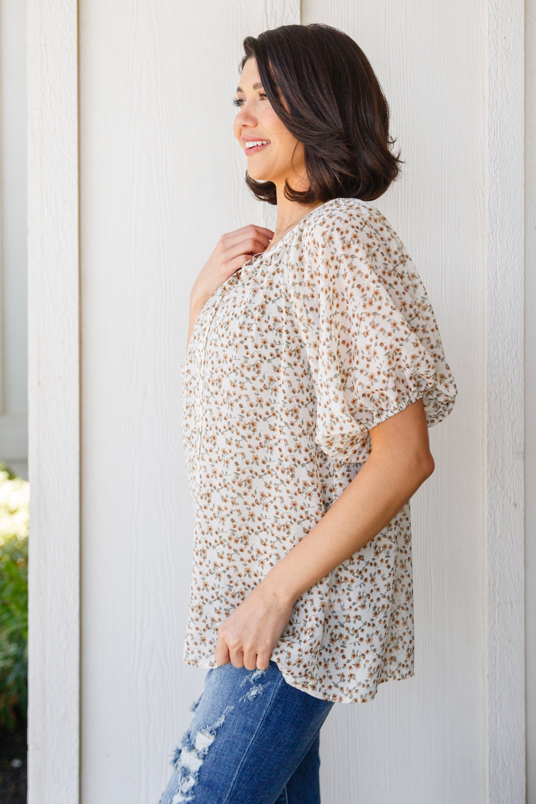 BiBi • Fancy Me Floral Button Down