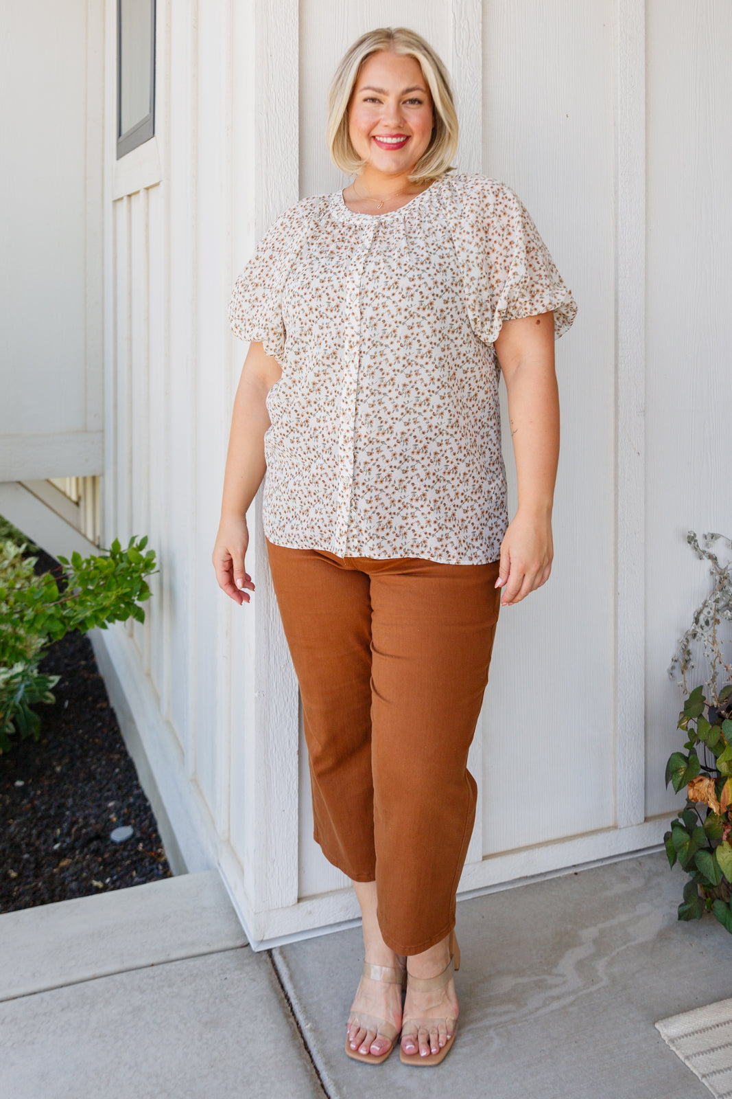 BiBi • Fancy Me Floral Button Down