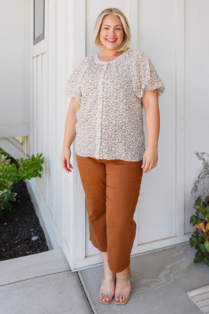 BiBi • Fancy Me Floral Button Down