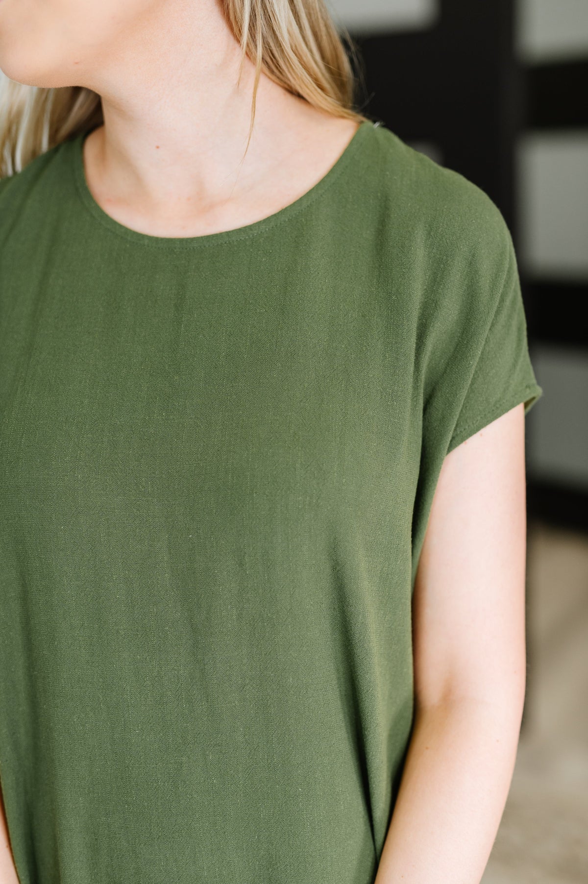 HYFVE • Flatter Me Later Relaxed Dress in Moss