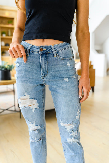 Judy Blue • Florence High Waist Destroyed Boyfriend Jeans