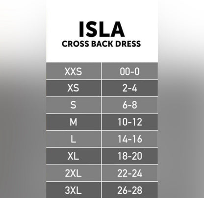 Isla • Cross Back Dress  • Navy White Mini Floral