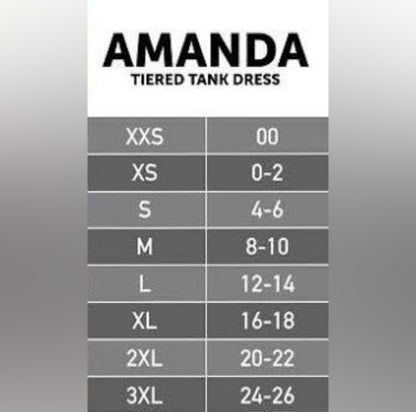 LuLaRoe  Amanda • Tiered Tank Top Dress • Solid Black