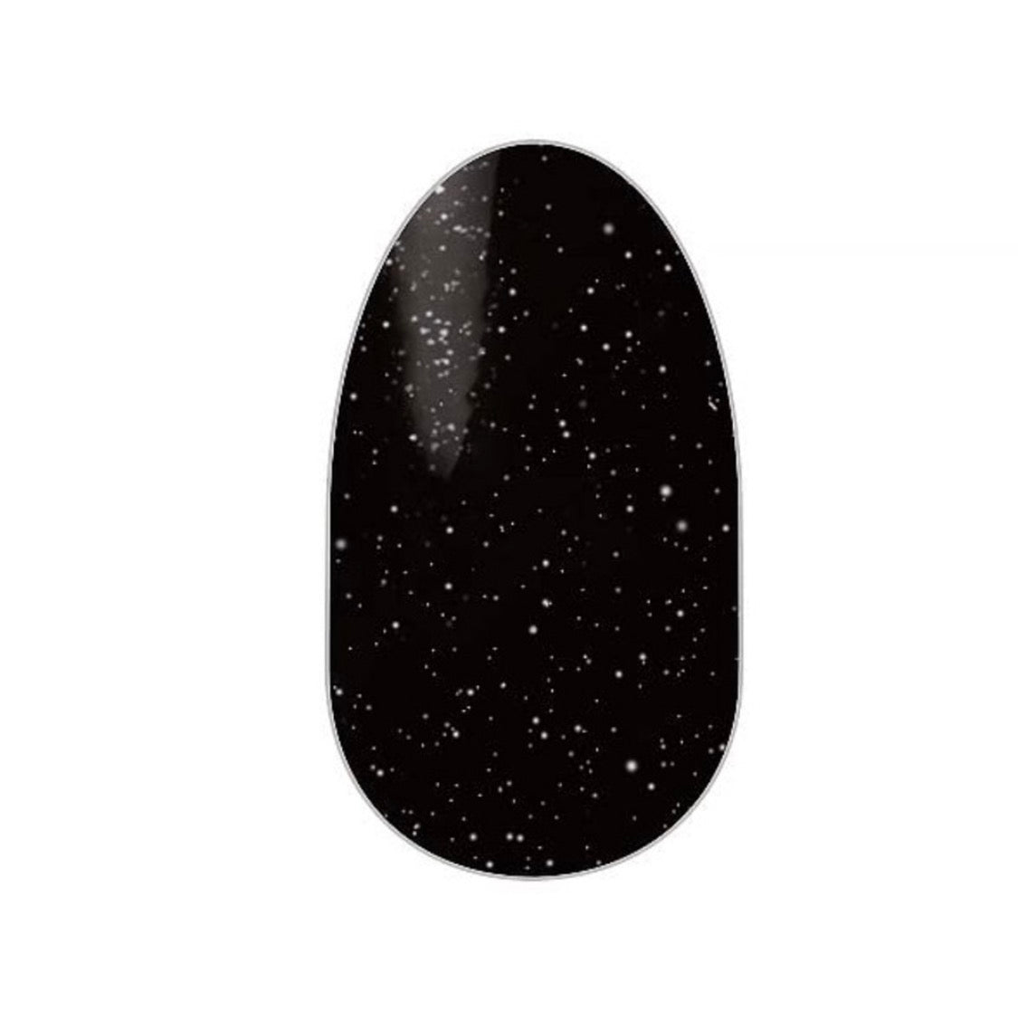 Star Fall • Color Street •  Carbon Black Shade with Silver Cosmic Flakes