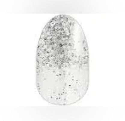 Dripping in Diamonds • Color Street • Clear Overlay Filled with Silver Glitter