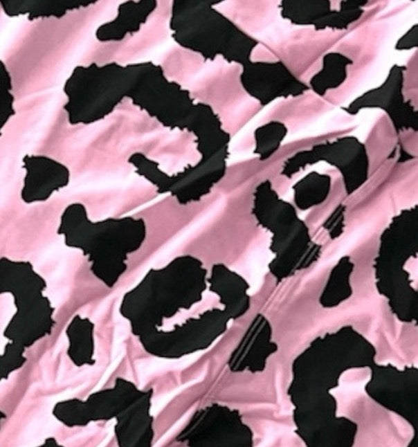 LuLaRoe Buttery Soft Leggings • Pink Black Cheetah Print