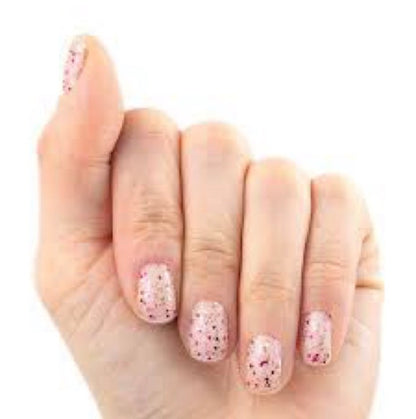 Pink Peppercorn • Color Street • Sparkling Pink and Holographic Glitter Overlay