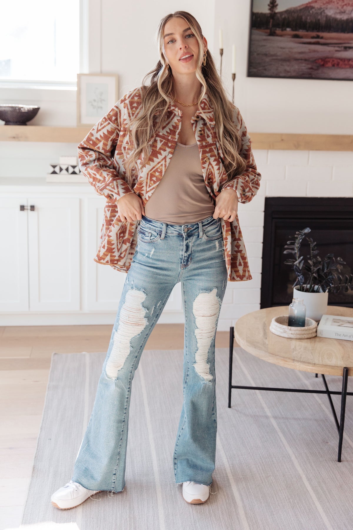 Gather Round • Aztec Shacket