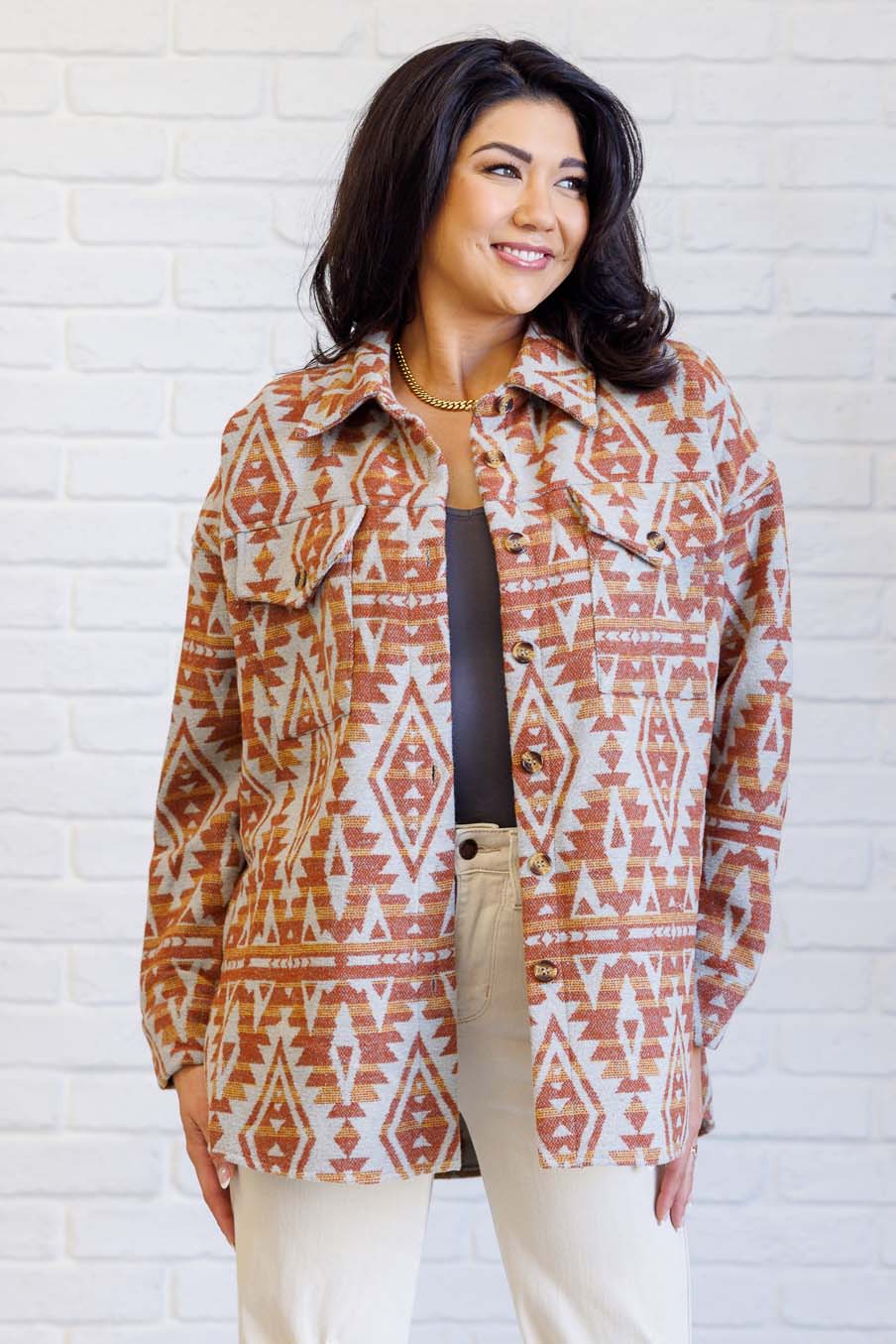 Gather Round • Aztec Shacket