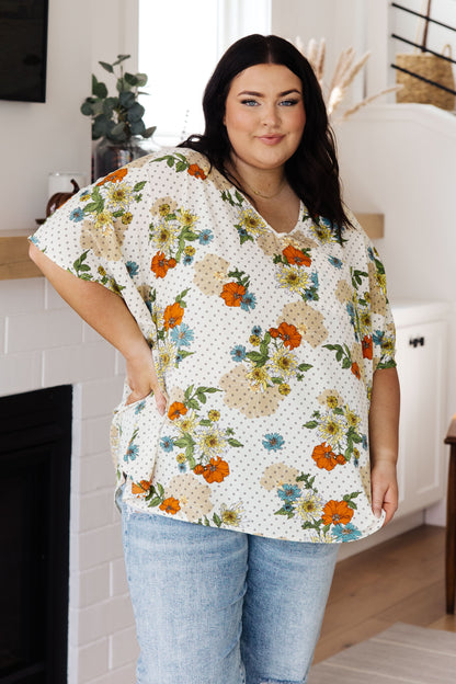 Jodifl • Good Morning Floral V-Neck Blouse