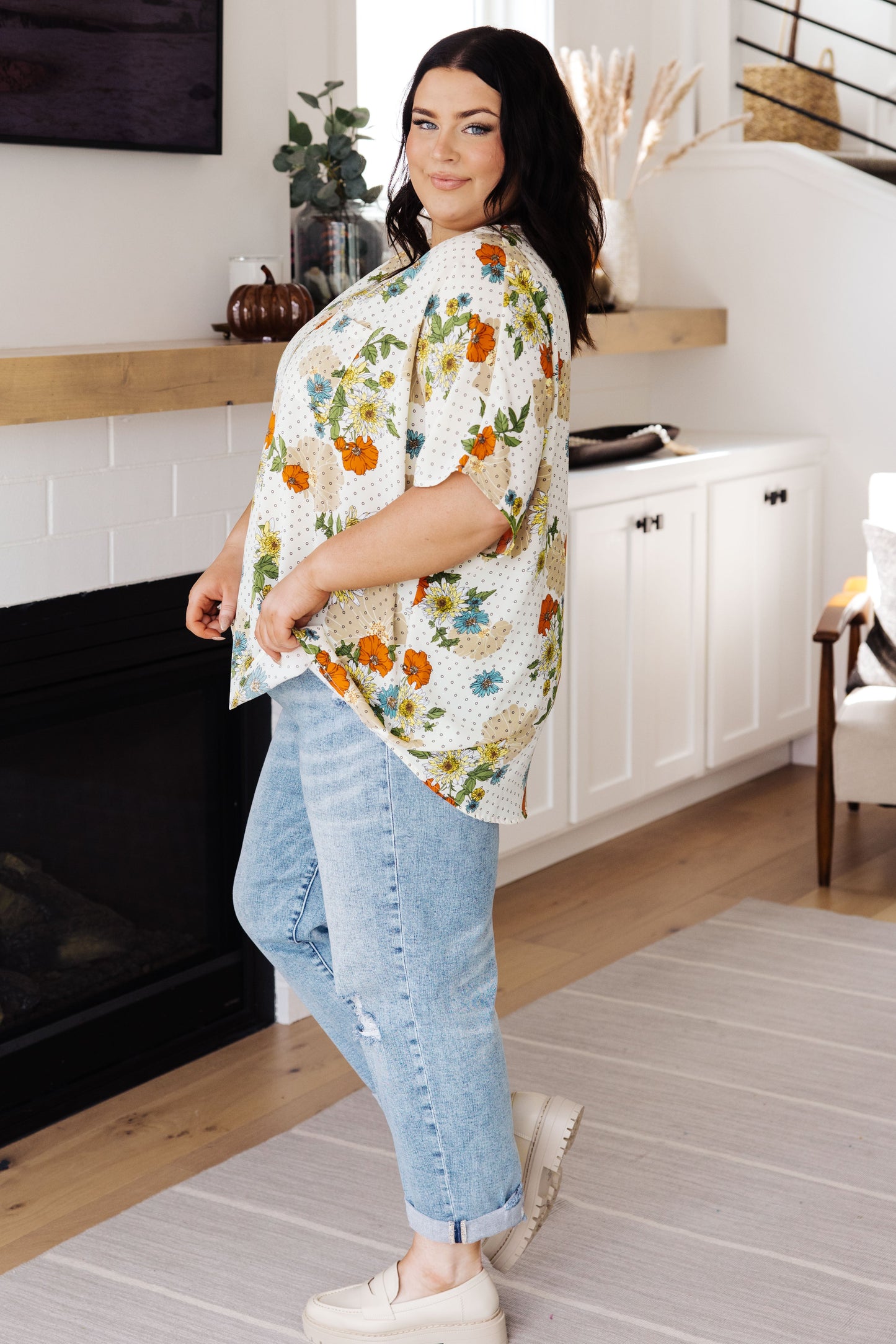 Jodifl • Good Morning Floral V-Neck Blouse