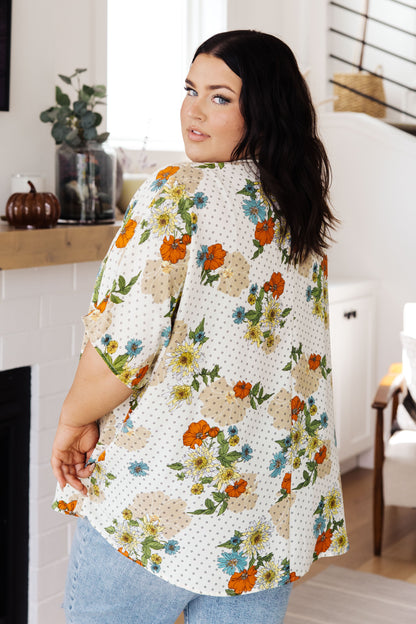 Jodifl • Good Morning Floral V-Neck Blouse