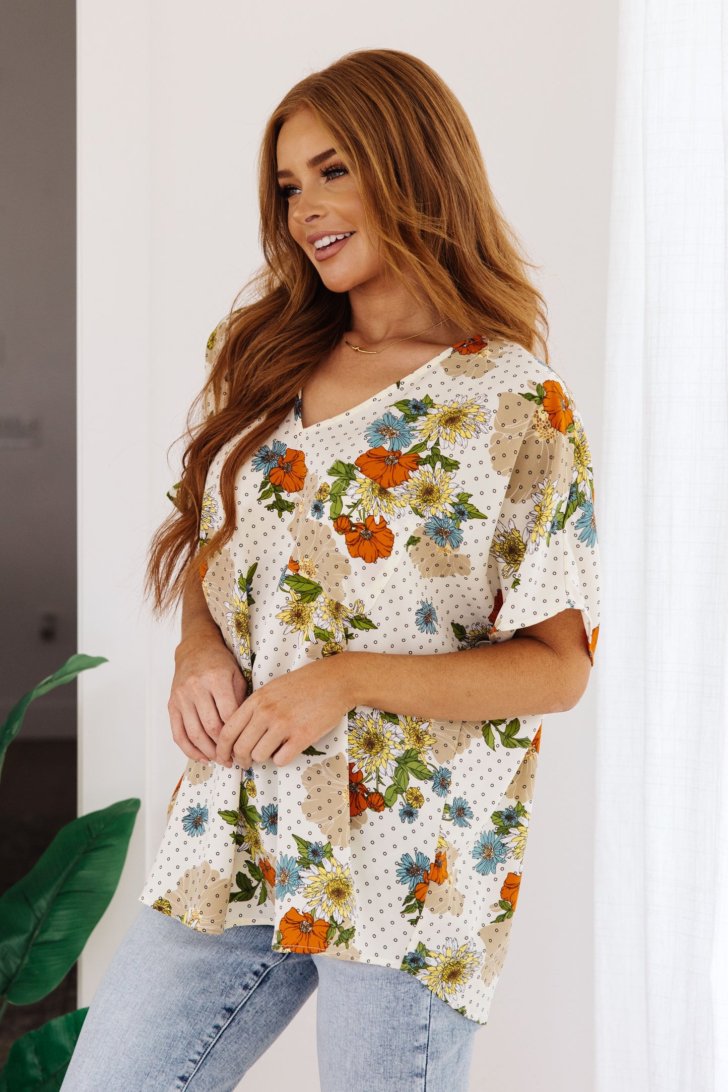 Jodifl • Good Morning Floral V-Neck Blouse
