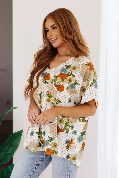 Jodifl • Good Morning Floral V-Neck Blouse