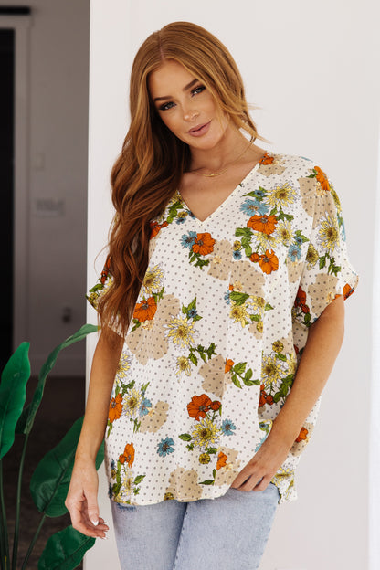 Jodifl • Good Morning Floral V-Neck Blouse