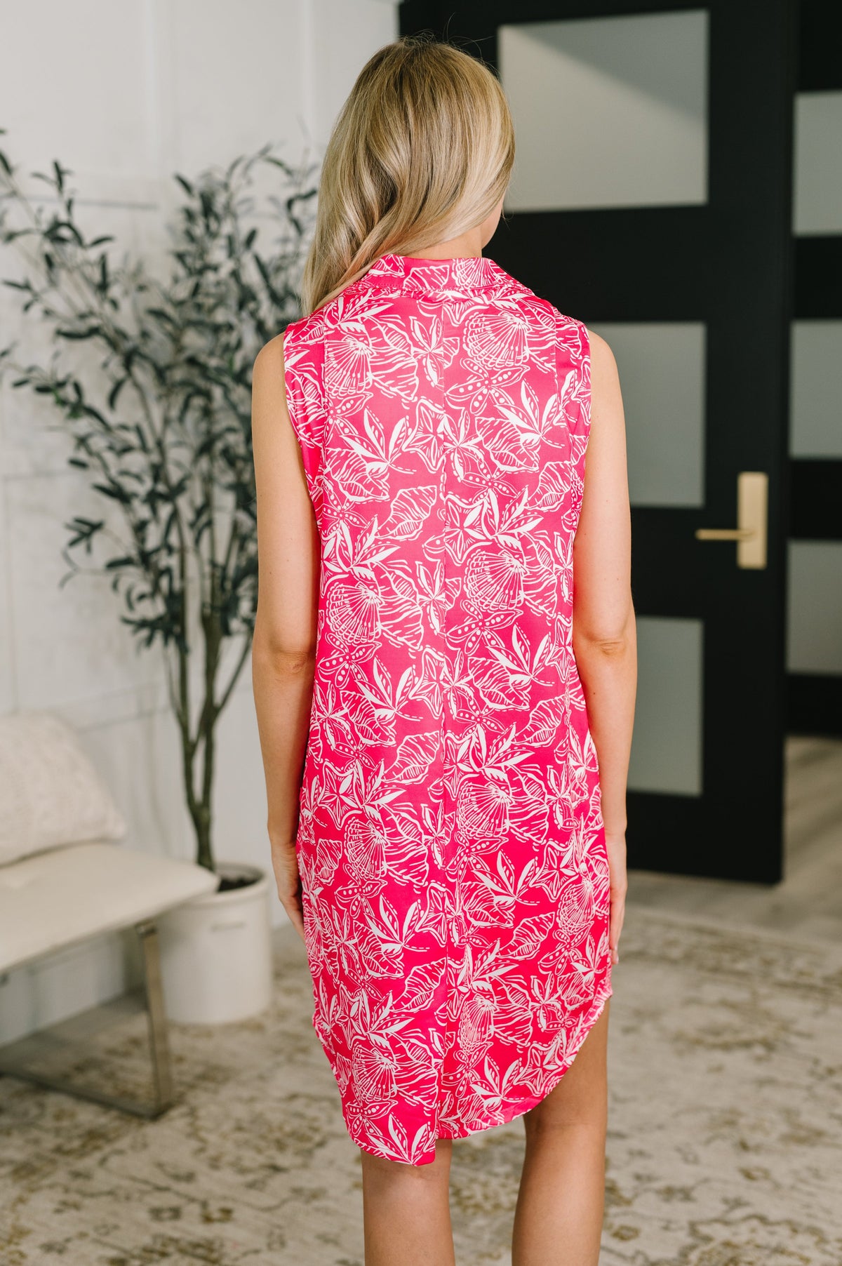 Dear Scarlett • Harbour Quarter Zip Dress in Coastal Pink