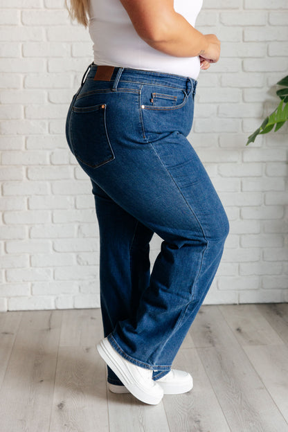 Judy Blue • Hazel • High Rise Vintage Wide Leg Jeans