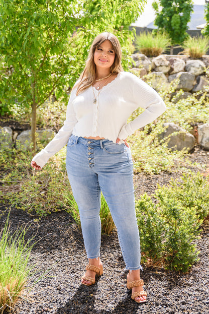 Judy Blue • Hi-Rise Button Fly Skinny
