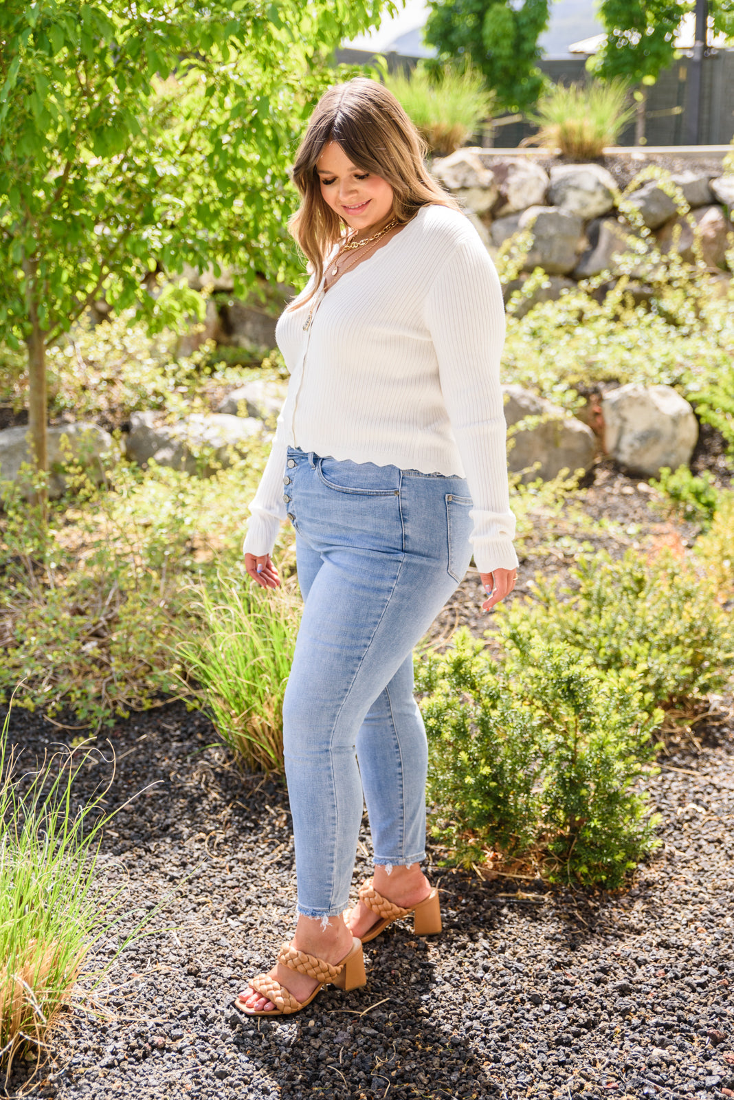 Judy Blue • Hi-Rise Button Fly Skinny
