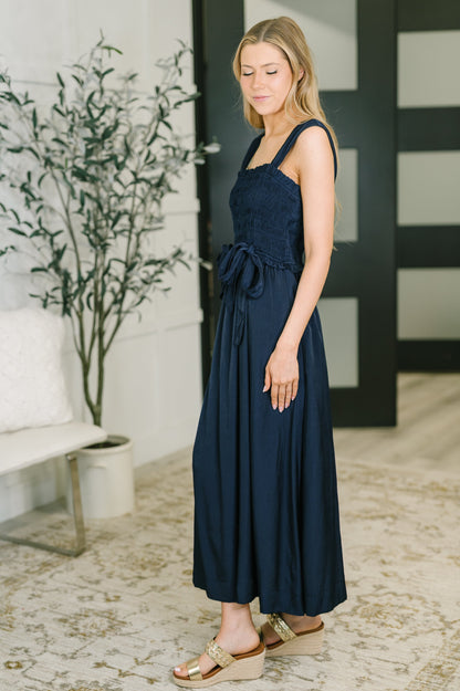 GiGio • Hold Me Down Midi Dress in Navy