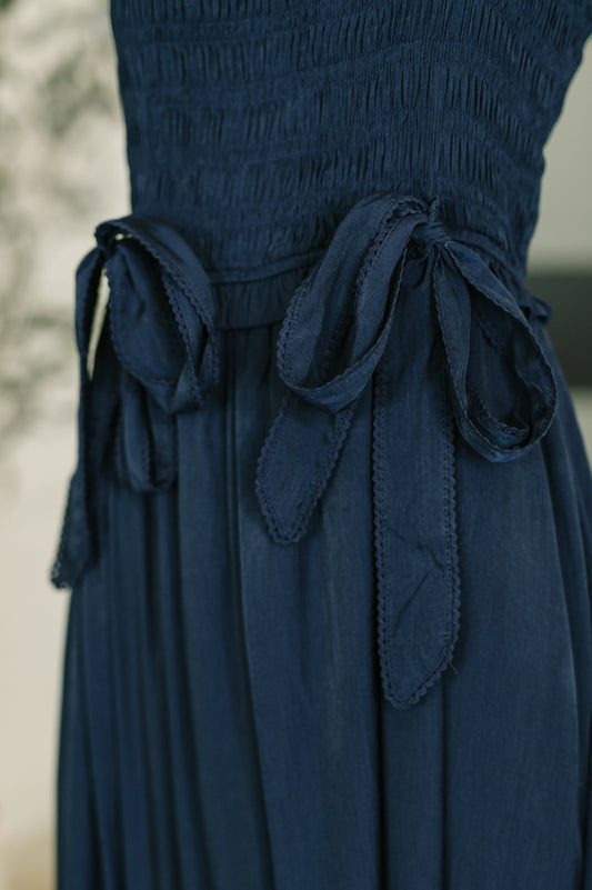 GiGio • Hold Me Down Midi Dress in Navy
