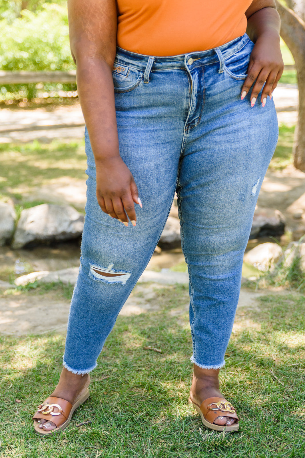 Judy Blue • Howdy Embroidery Boyfriend Jeans