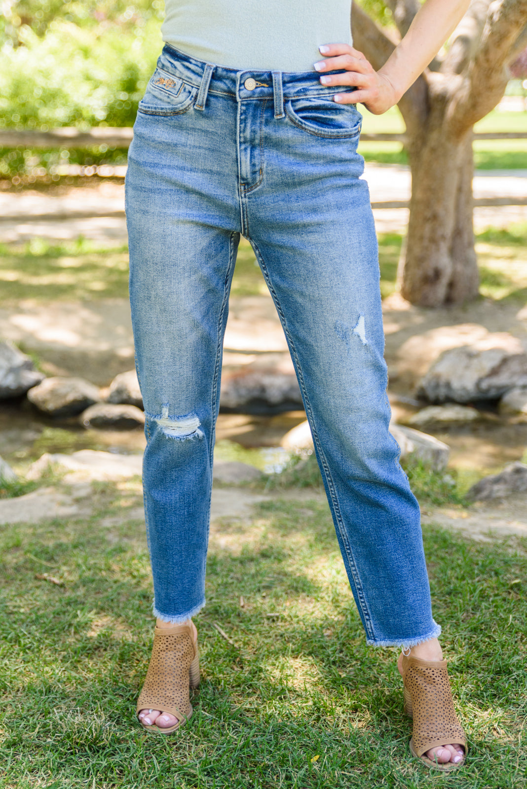 Judy Blue • Howdy Embroidery Boyfriend Jeans