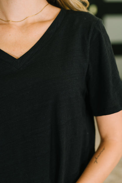 I Don't Have to Choose 100% Cotton • V-Neck Tee in Black