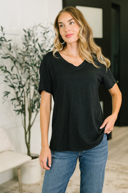 I Don't Have to Choose 100% Cotton • V-Neck Tee in Black