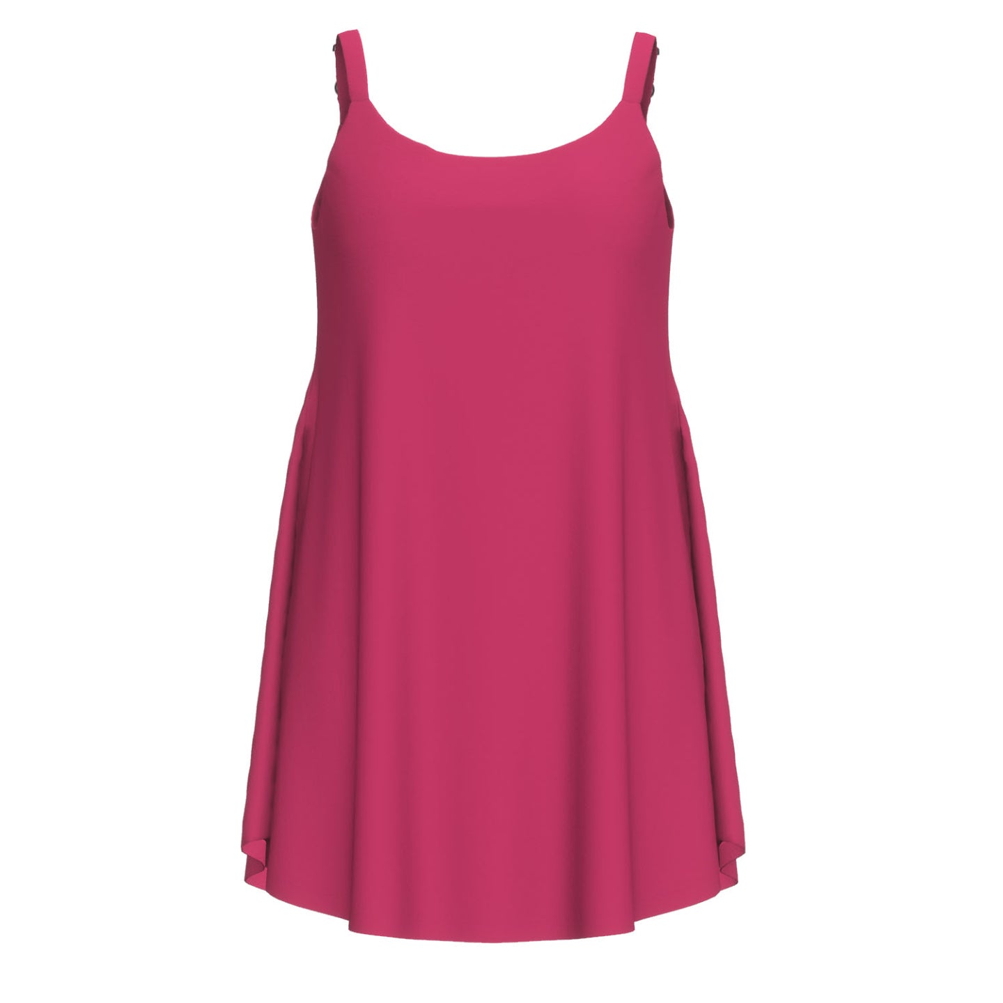 LuLaRoe Lynn Romper Dress • Built in Shorts with Pockets • Adjustable Straps • Solid Raspberry Sorbet Pink