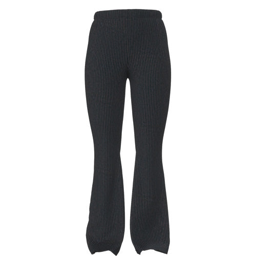 Kylie Pull on Flare Pants - Solid Black Stretch Corduroy
