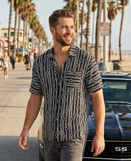 LuLaRoe Michael • Men's Button Down Shirt • Rare • Vintage