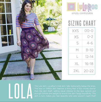 LuLaRoe Lola Midi Skirt • Vintage Rare Print • Vintage LuLaRoe 60’s Signs
